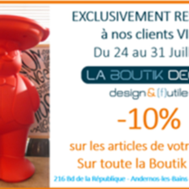 -10% pour les VIP chez La Boutik Déco à Andernos